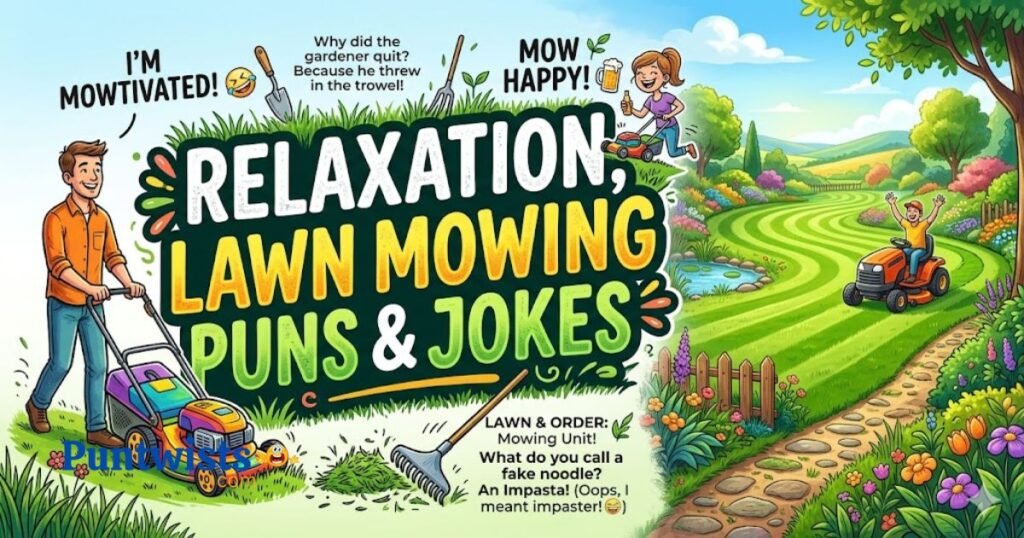 Relaxation Lawn Mowing Puns And Jokes