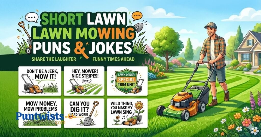 Short Lawn Mowing Puns And Jokes