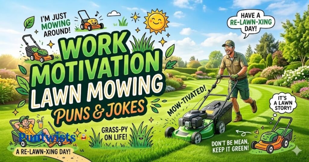 Work Motivation Lawn Mowing Puns And Jokes