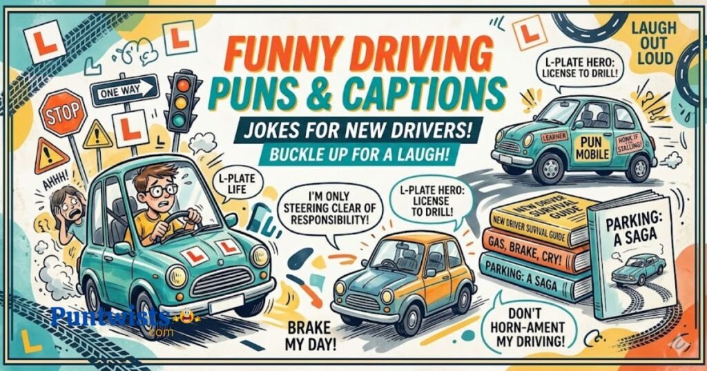 Funny Driving Puns Captions