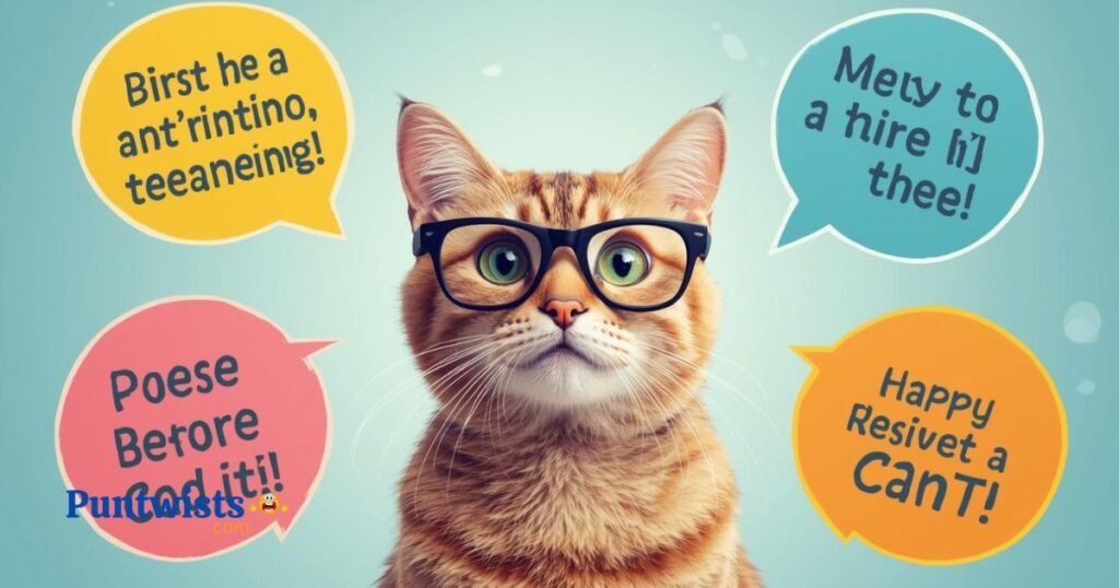 Funny Cat Puns Captions