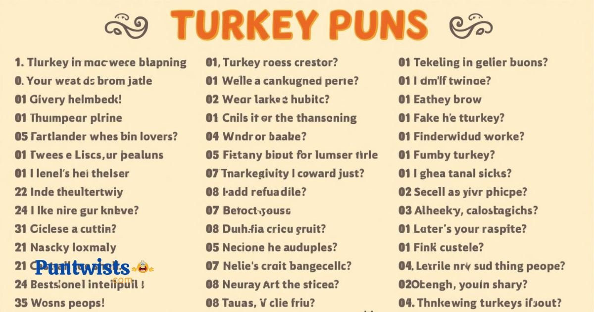 Turkey Puns