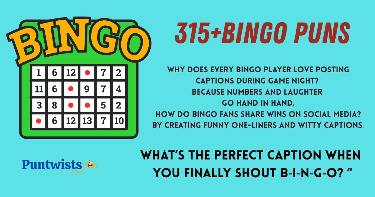 315+Bingo Puns: Calling Out Laughs One Number at a Time! 2026