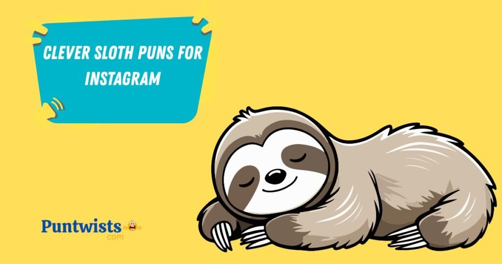 Clever Sloth Puns For Instagram