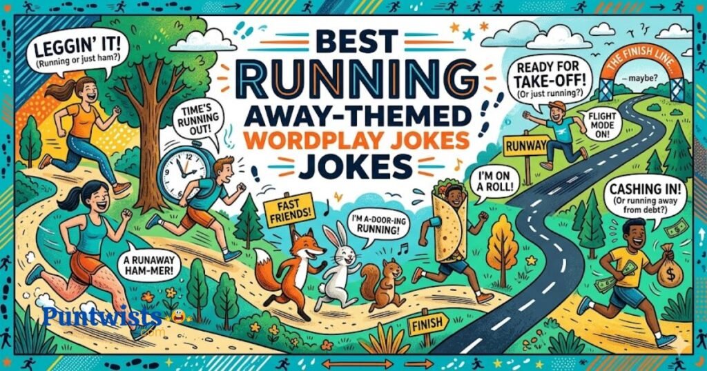 Best Running Away Themed Wordplay Jokes