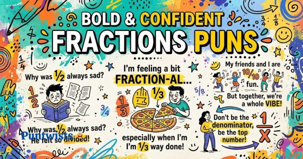 Bold And Confident Fractions Puns