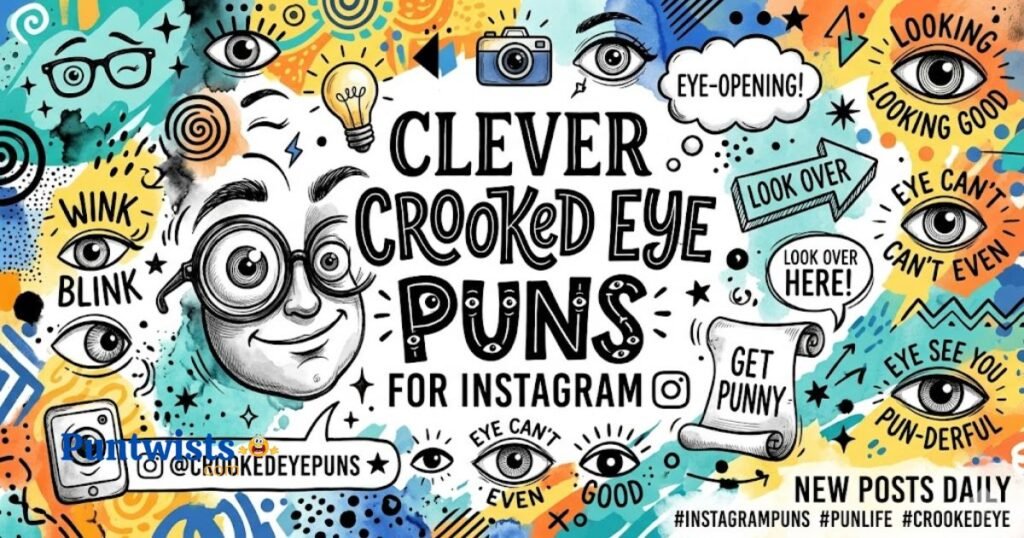 Clever Crooked Eye Puns For Instagram