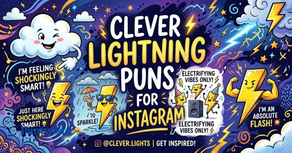 Clever Lightning Puns For Instagram