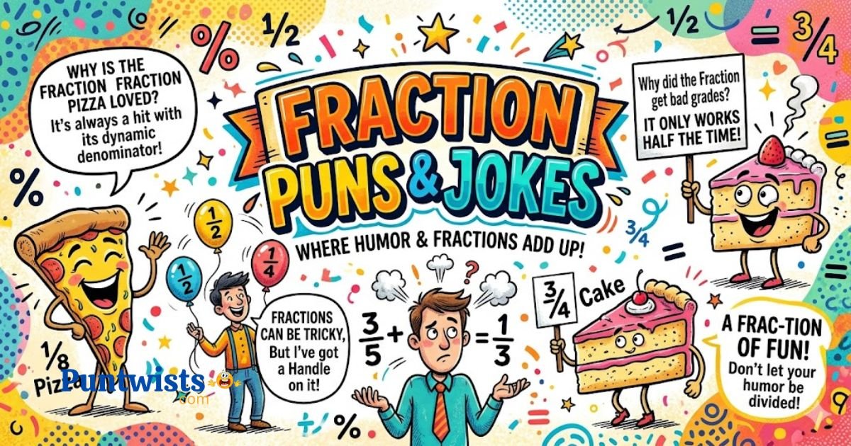 375+ Fraction Puns & Jokes That Multiply Your Giggle! 2026