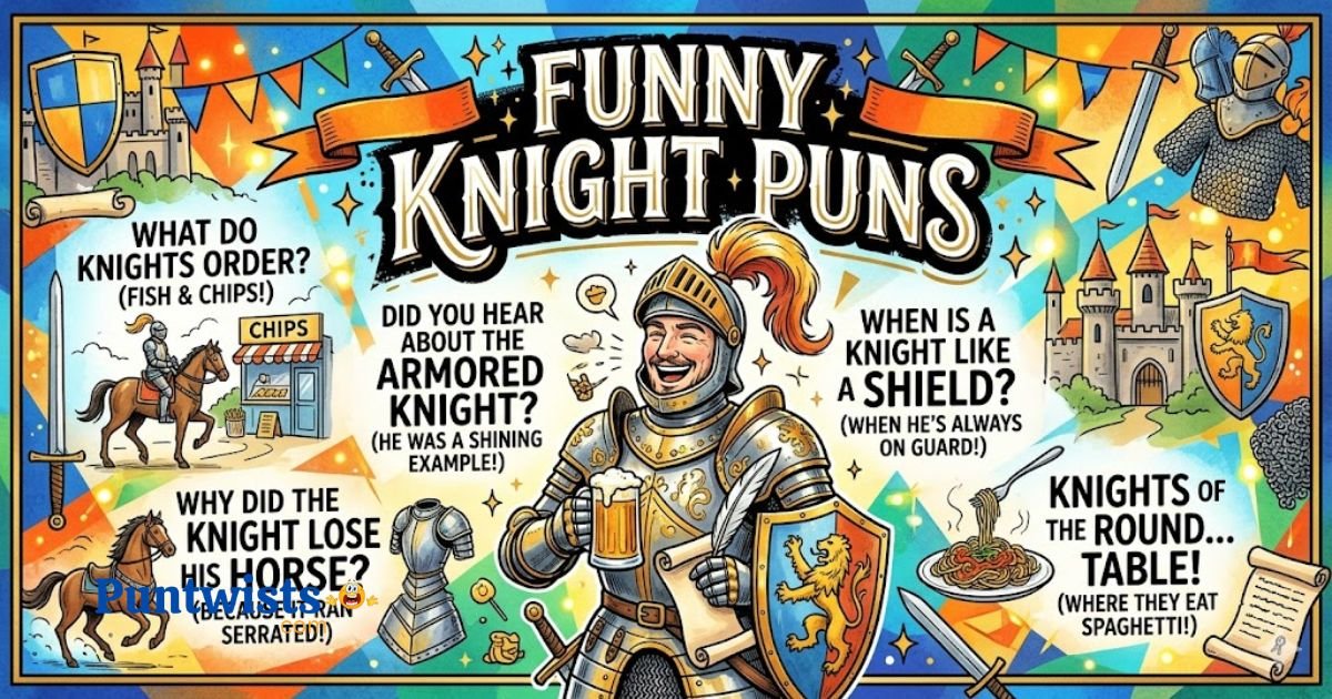 395+🏰Knight Puns, (Funny , Clever & One-Liner)! 2026 - puntwists.com