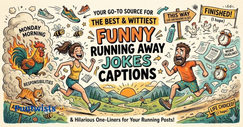 Funny Running Away Jokes Captions