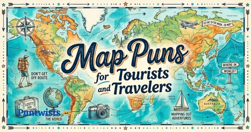 Map Puns For Tourists And Travelers