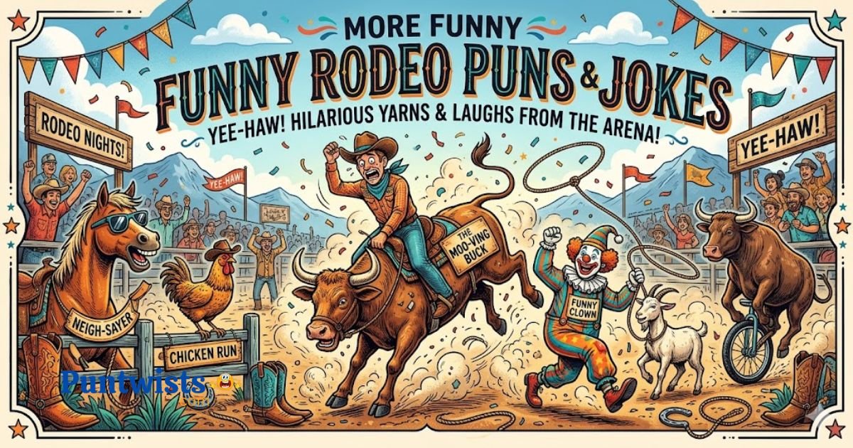 First Rodeo Joke 385+ Rodeo Puns & Jokes Funny & One-Liner ! (2026) - puntwists.com