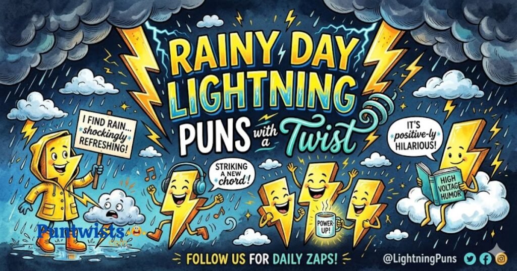 Rainy Day Lightning Puns With A Twist