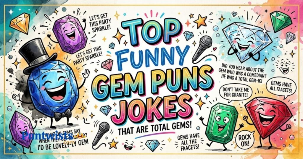 Top Funny Gem Puns Jokes