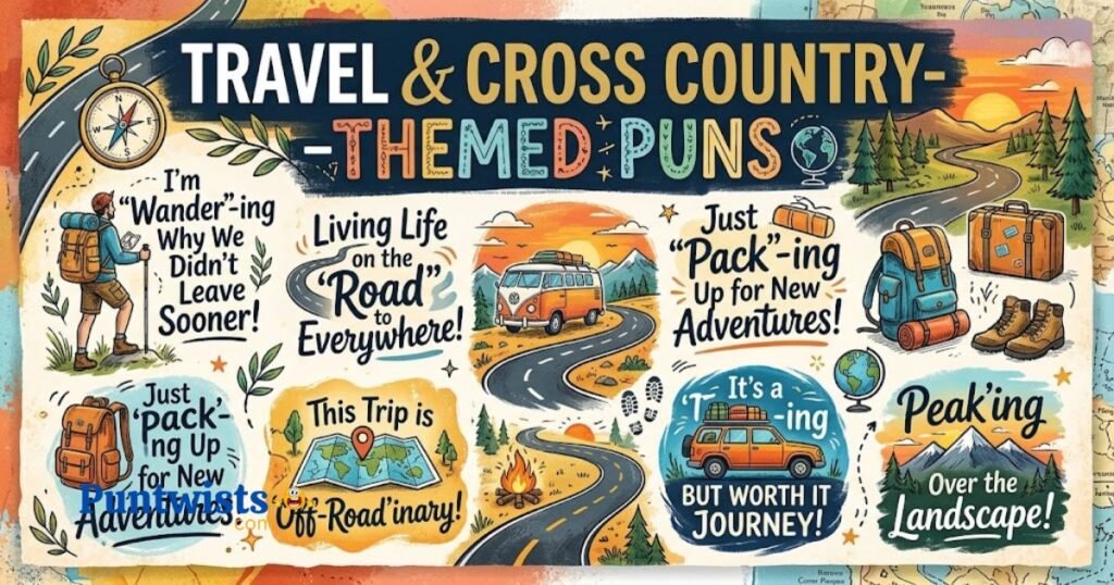 Travel And Cross Country Themed Puns