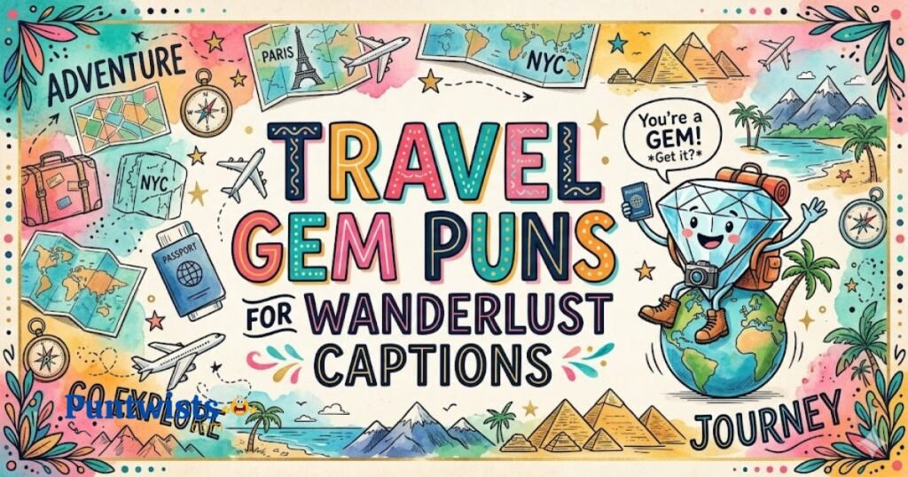 Travel Gem Puns For Wanderlust Captions