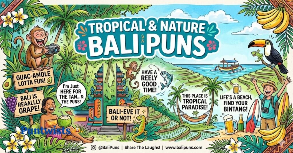 Tropical And Nature Bali Puns