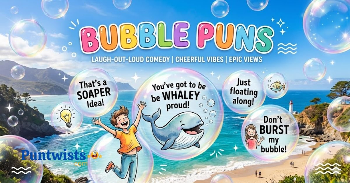 245+Bubble Puns That’ll Make You Burst Out Laughing! 2026