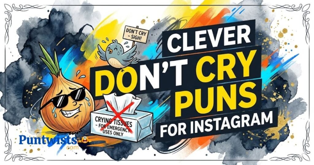 Clever Dont Cry Puns For Instagram
