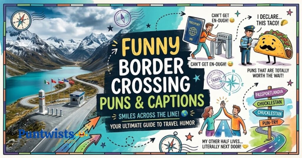 Funny Border Crossing Puns Captions