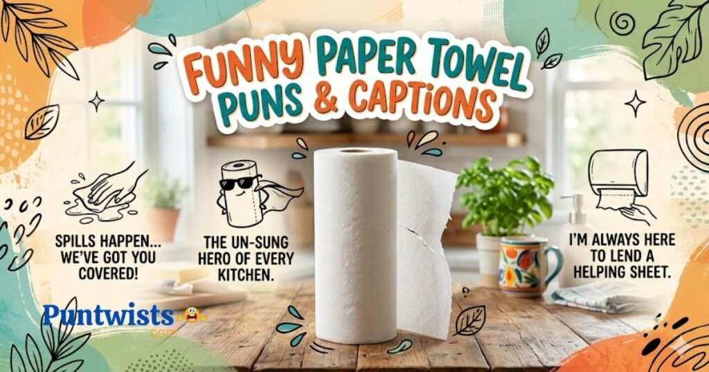 Funny Paper Towel Puns Captions