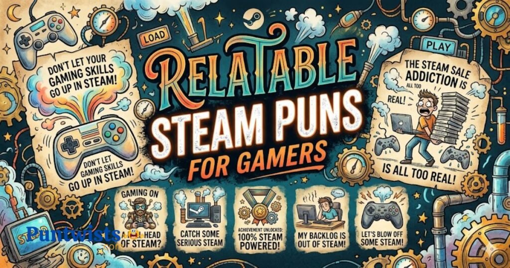 Relatable Steam Puns For Gamers