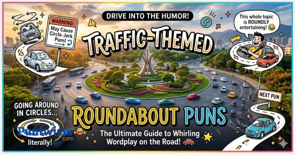 Traffic Themed Roundabout Puns