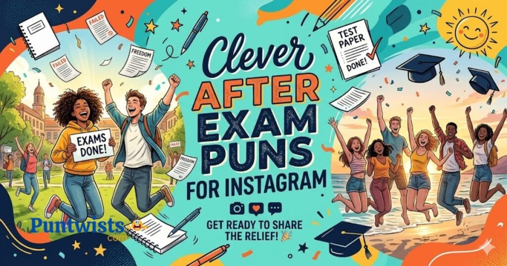 Clever After Exam Puns For Instagram