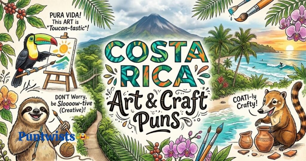 Costa Rica Art And Craft Puns