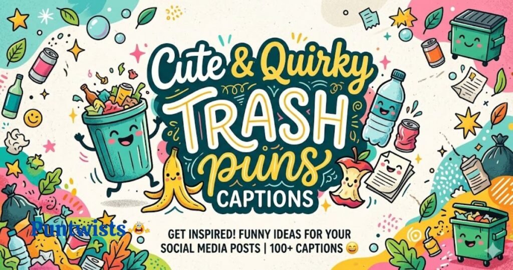 Cute And Quirky Trash Puns Captions