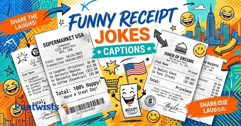 Funny Receipt Jokes Captions