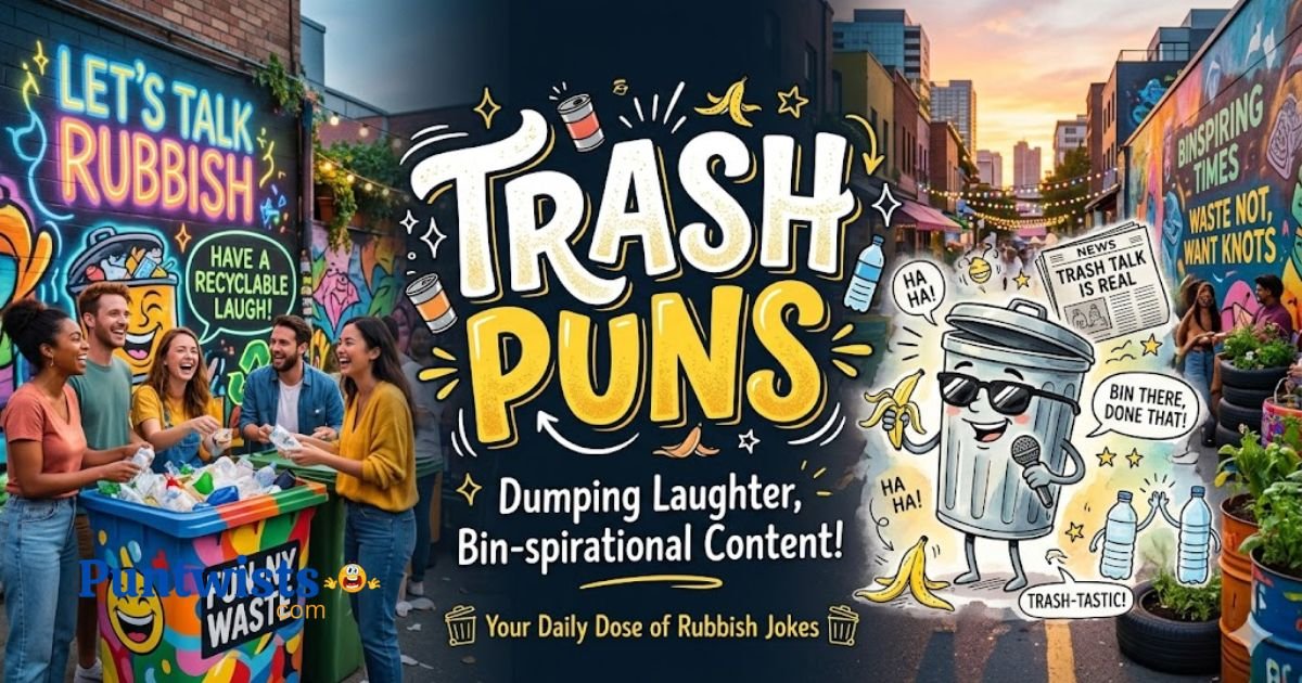 315+♻️Trash Puns, (Funny, Clever & One-Liner)! 2026